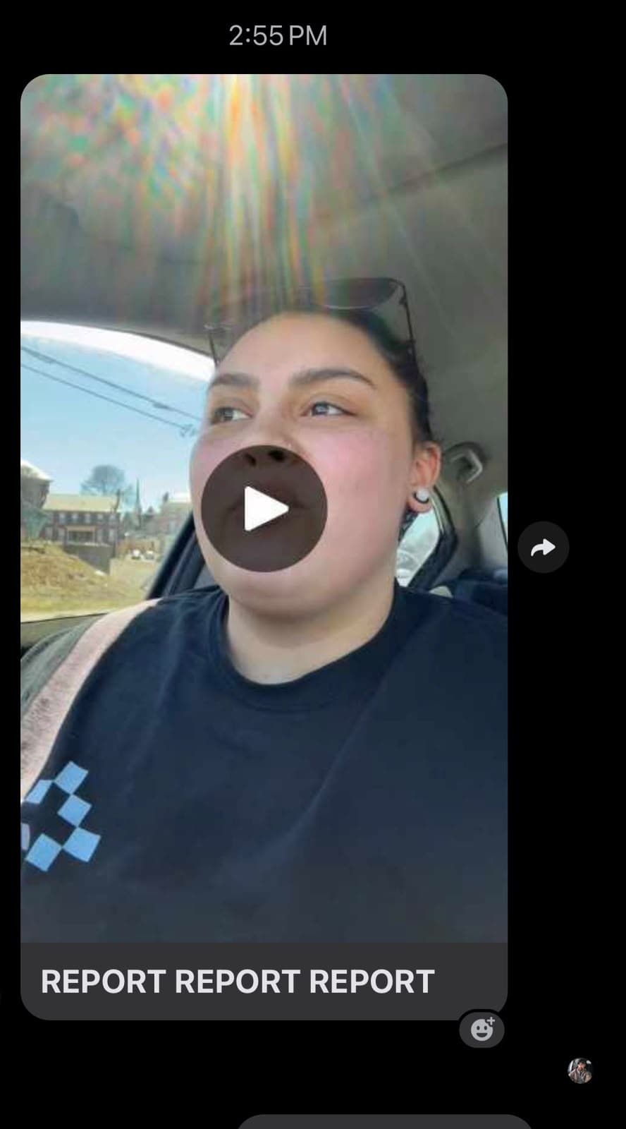 Report request frame: Video screenshot