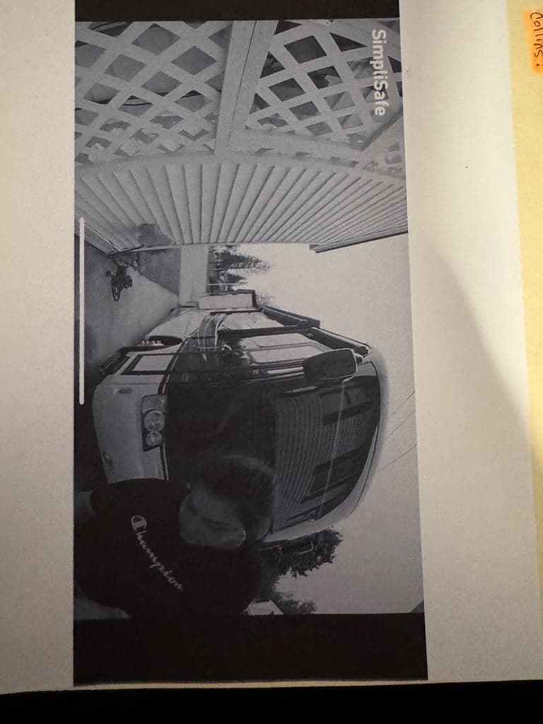 Door-camera printout: Potential exhibit